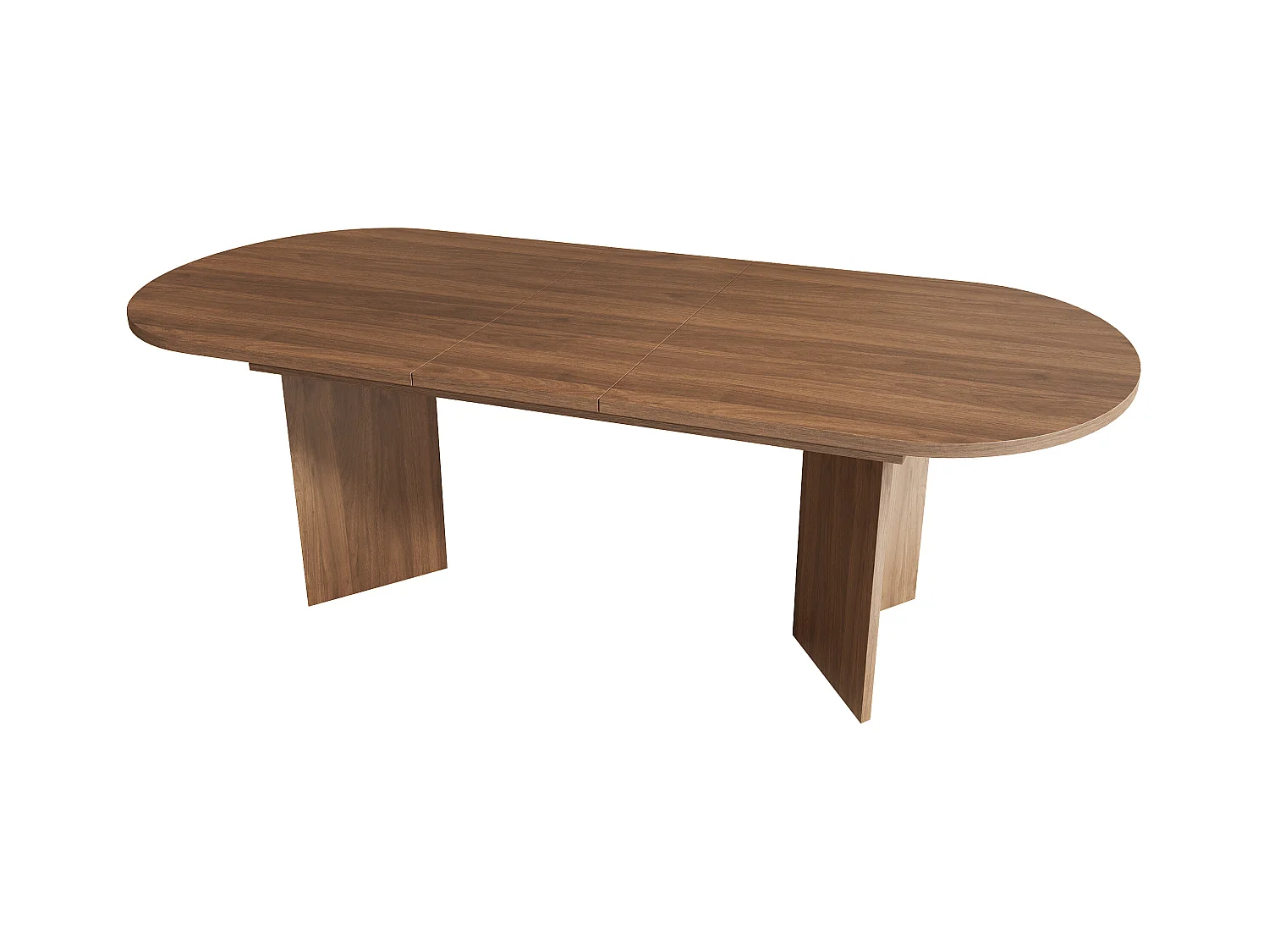 Table à manger extensible - 160/200 x 90 x 75 cm - pour 4 à 6 personnes - style simple - MDF - marron