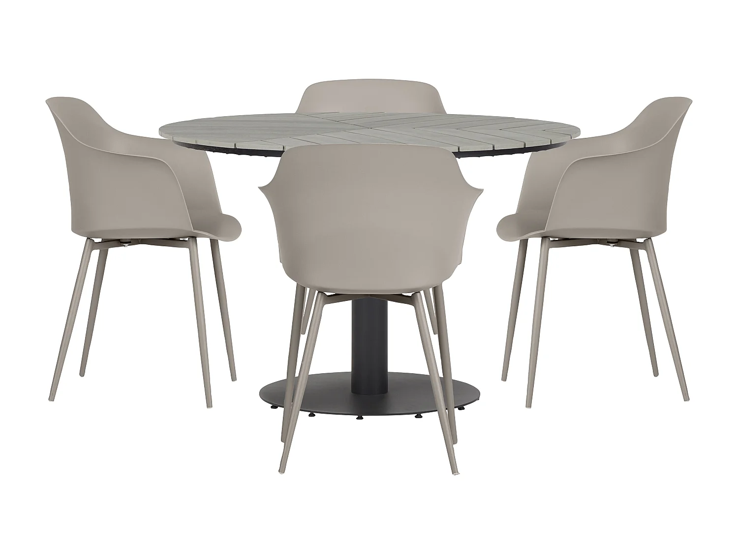 Camilla Gartenstuhl grau.