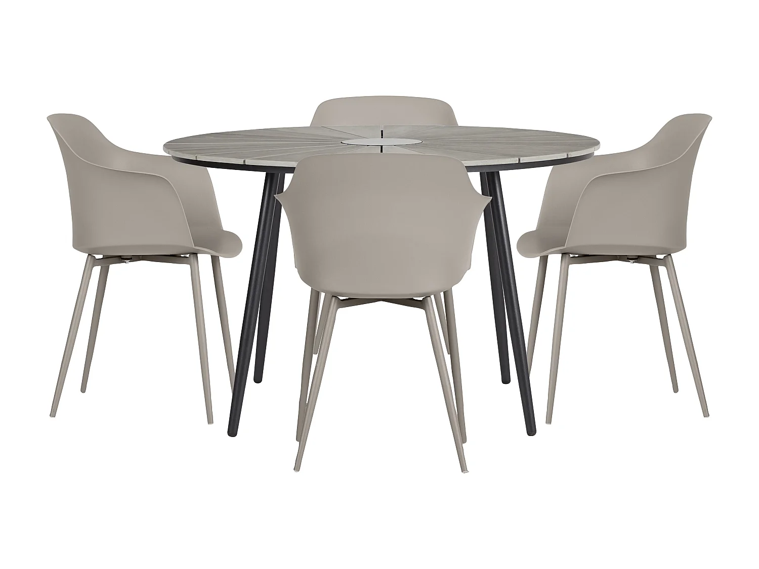 Camilla Gartenstuhl grau.