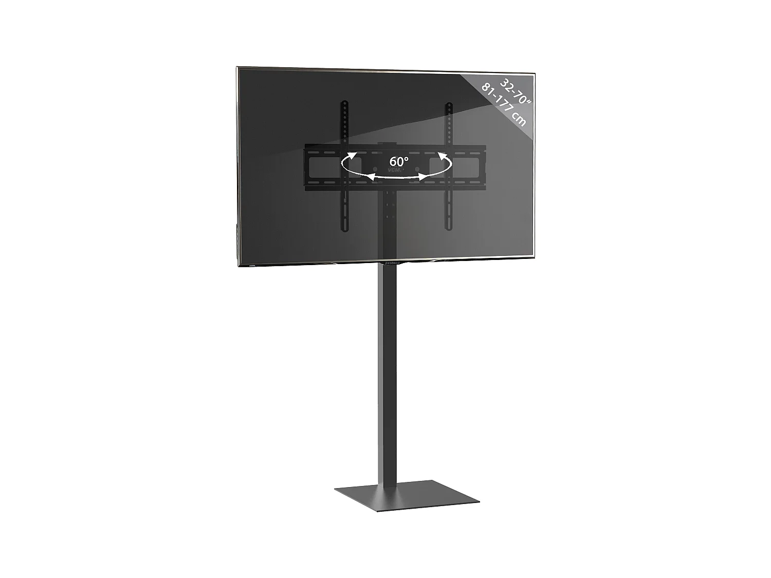 Soporte para TV Zanta color negro.