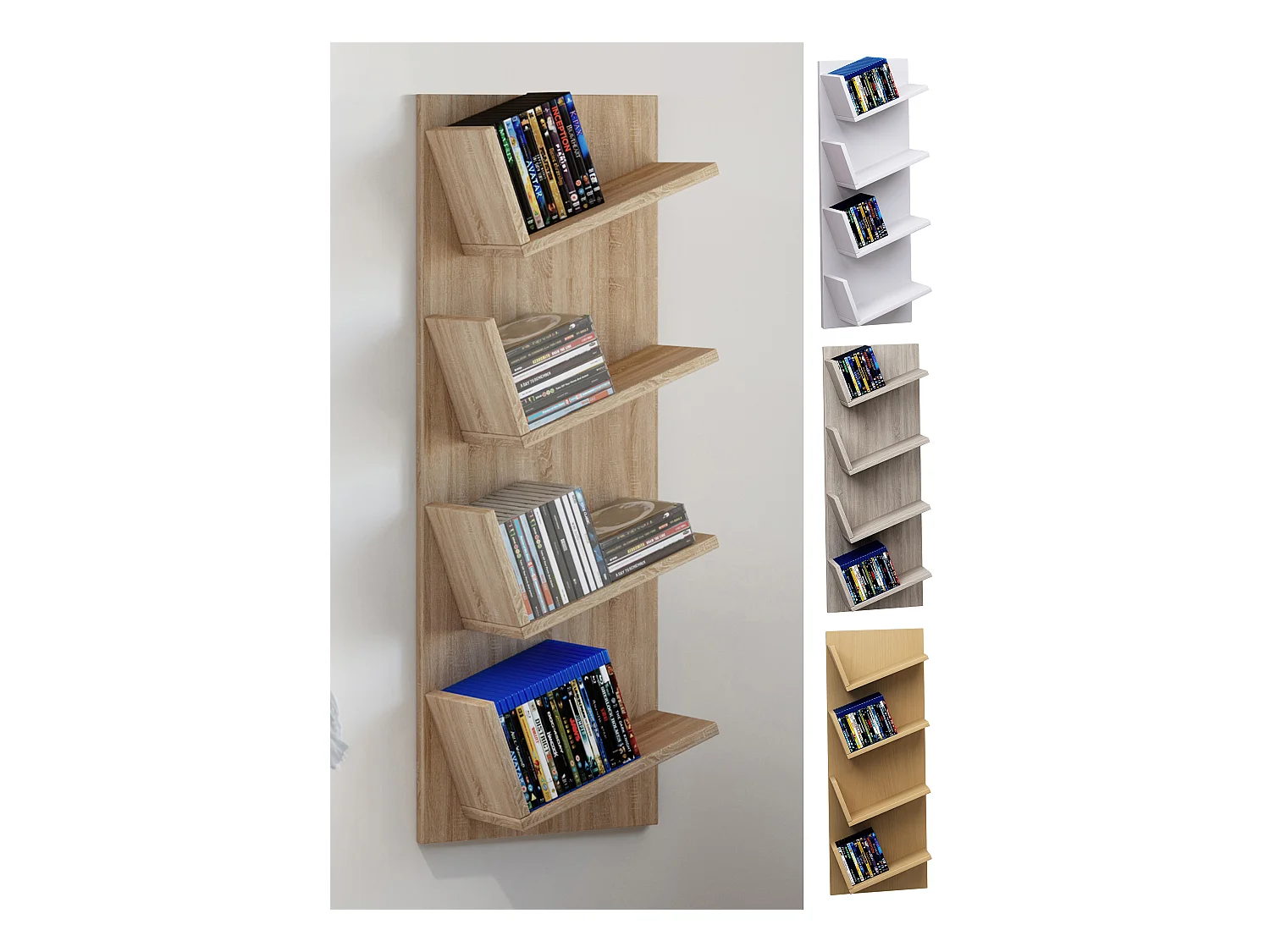 Wall Rack Lansi Book H. 90 x W. 33 x D. 16 cm
