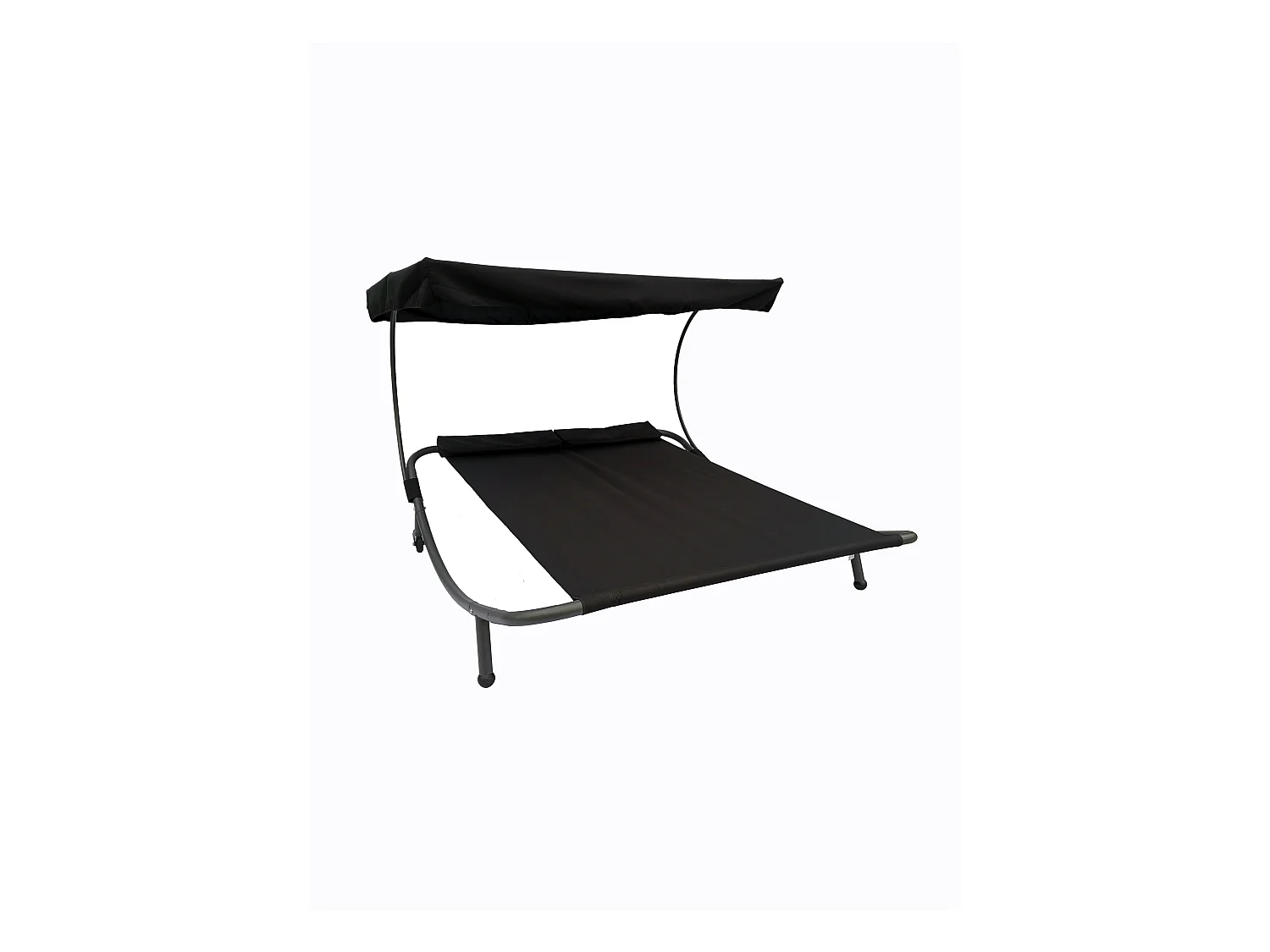 Sun lounger Bindox Black H. 137 x W. 180 x D. 200 cm