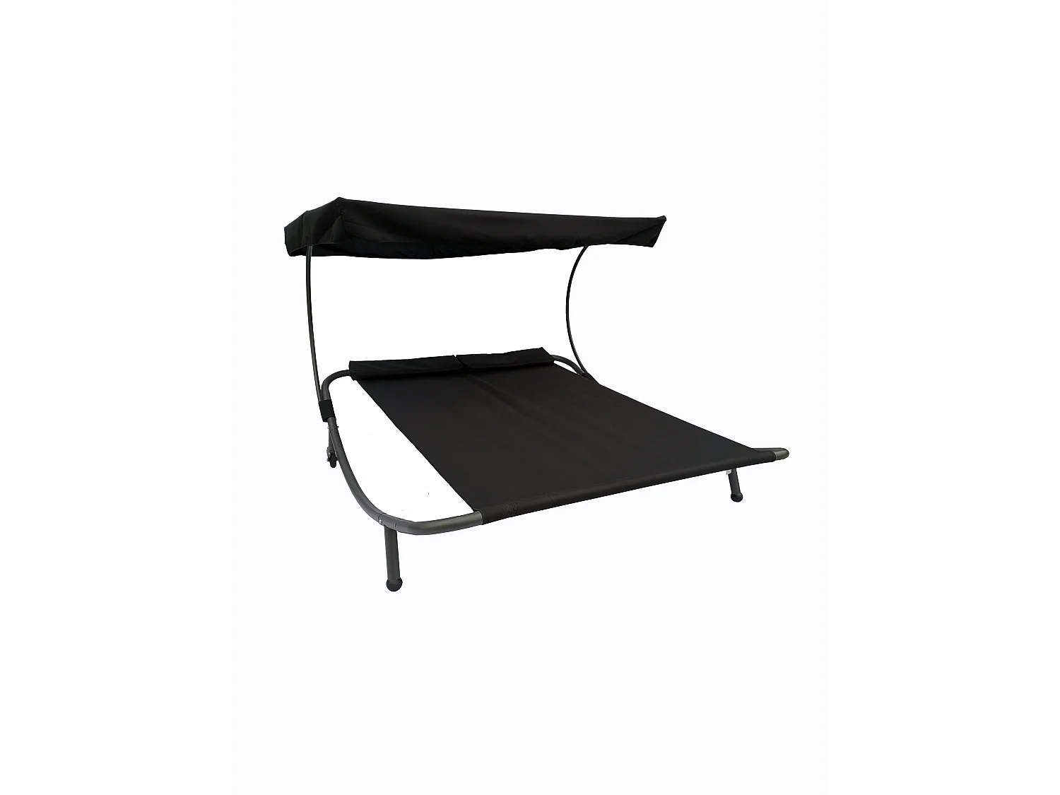 Sun lounger Bindox Black H. 137 x W. 180 x D. 200 cm