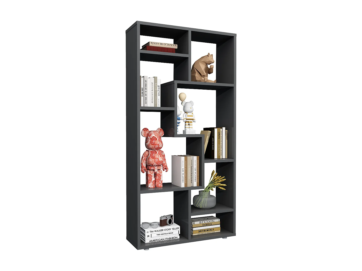 Stand Rack Lanisa Anthracite H. 116 x W. 58 x D. 20 cm