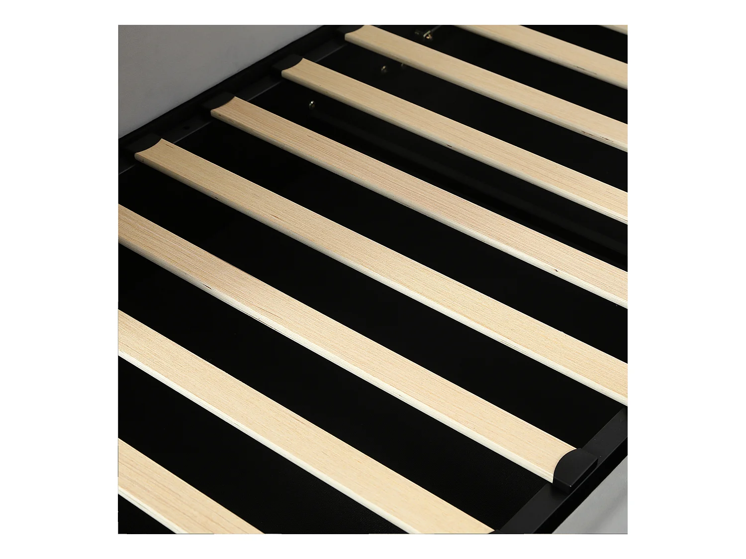 Lit coffre pour enfants 90x200cm - avec sac de rangement - clôture de gauche - avec sommier à lattes - velours + contreplaqué - Gris