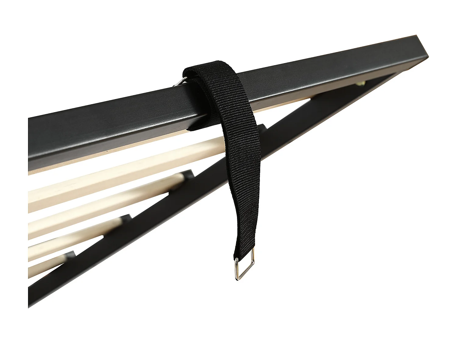 Lit coffre pour enfants 90x200cm - avec sac de rangement - clôture de droite - avec sommier à lattes - velours + contreplaqué - Gris