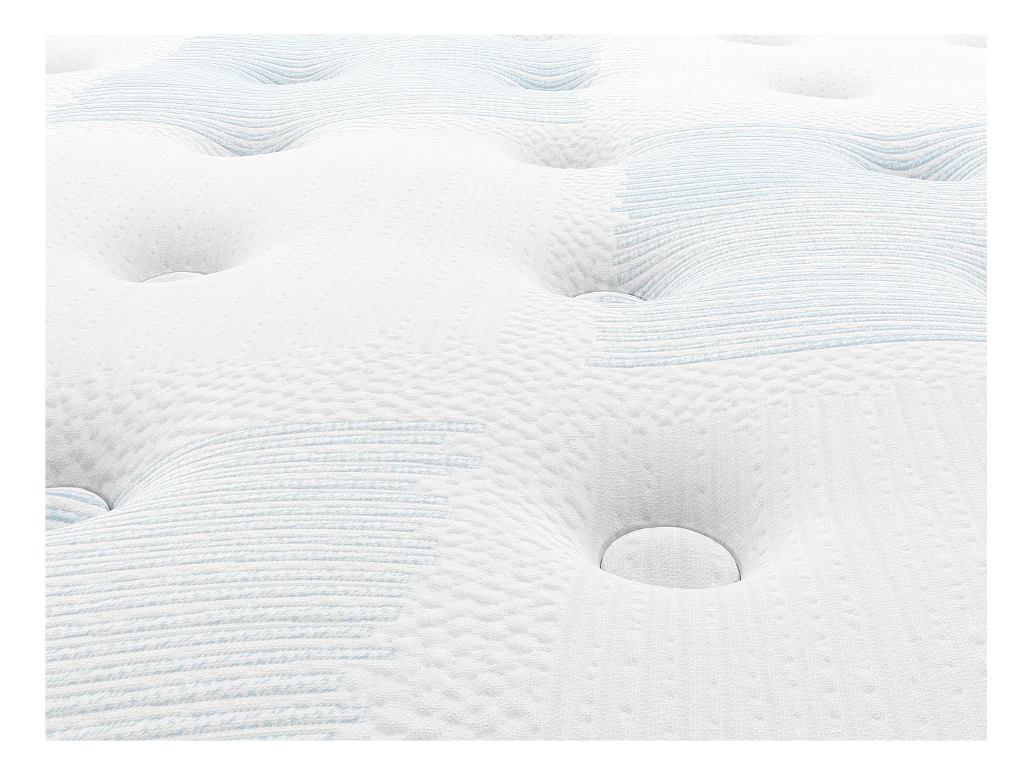 Sæt 180 x 200 cm lysebrun naturlig boksmadras + pocketfjedermadras med 7 zoner og memory foam gel-top, tykkelse 23 cm - VARNO fra YSMÉE