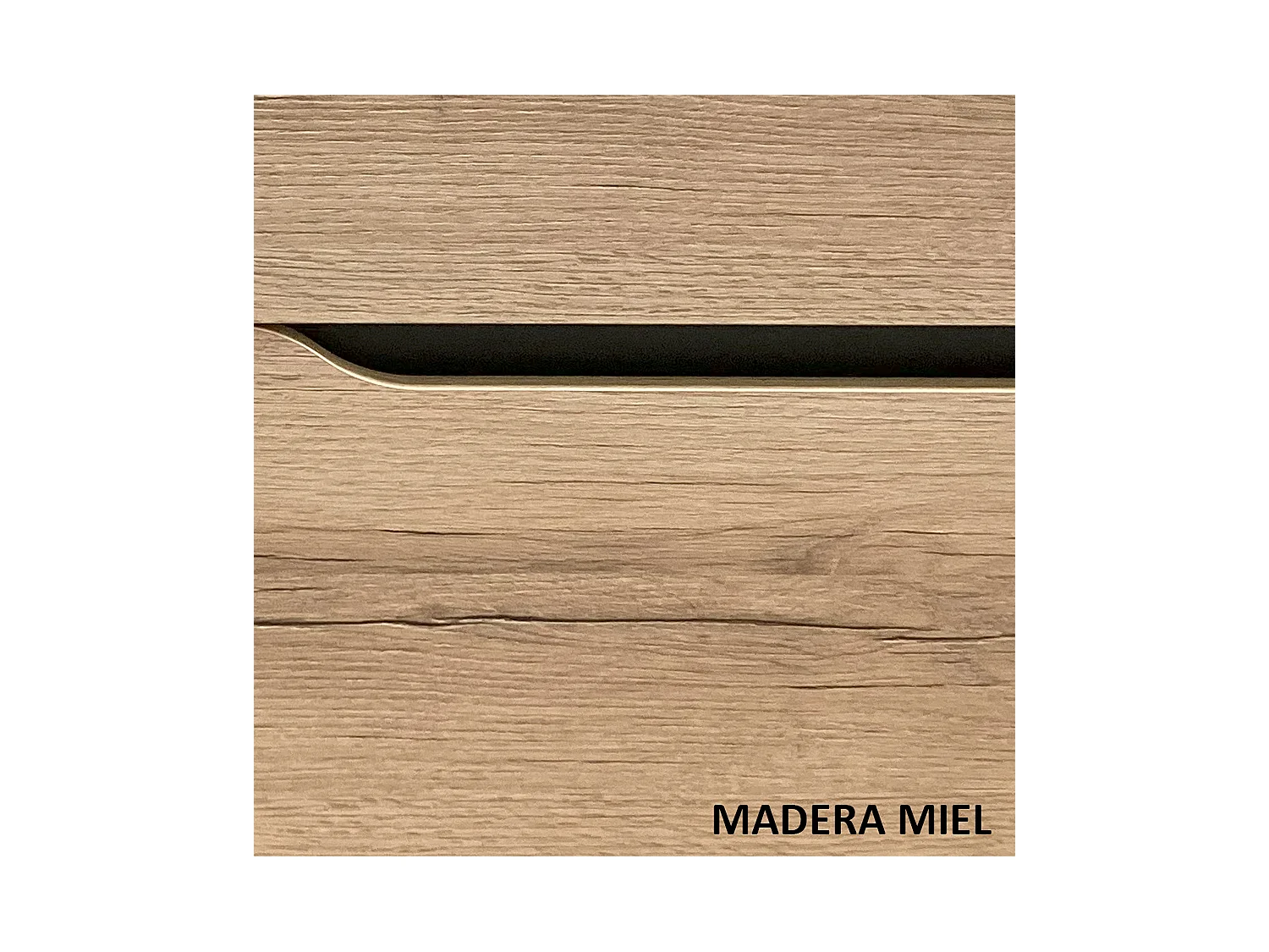 Meuble de salle de bain 120cm avec plateau et 2 vasques à poser Zeus - 3 tiroirs - sans miroir - madera miel (bois clair) - MATA