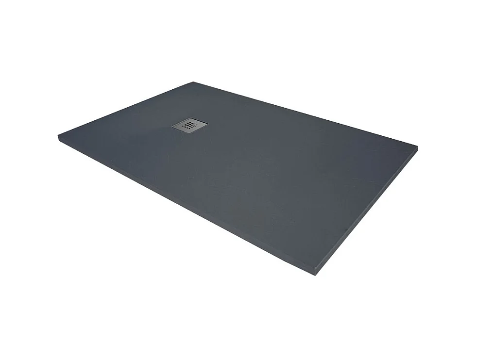 Receveur de douche en résine extra plat à poser 90x200cm - anthracite - RIO