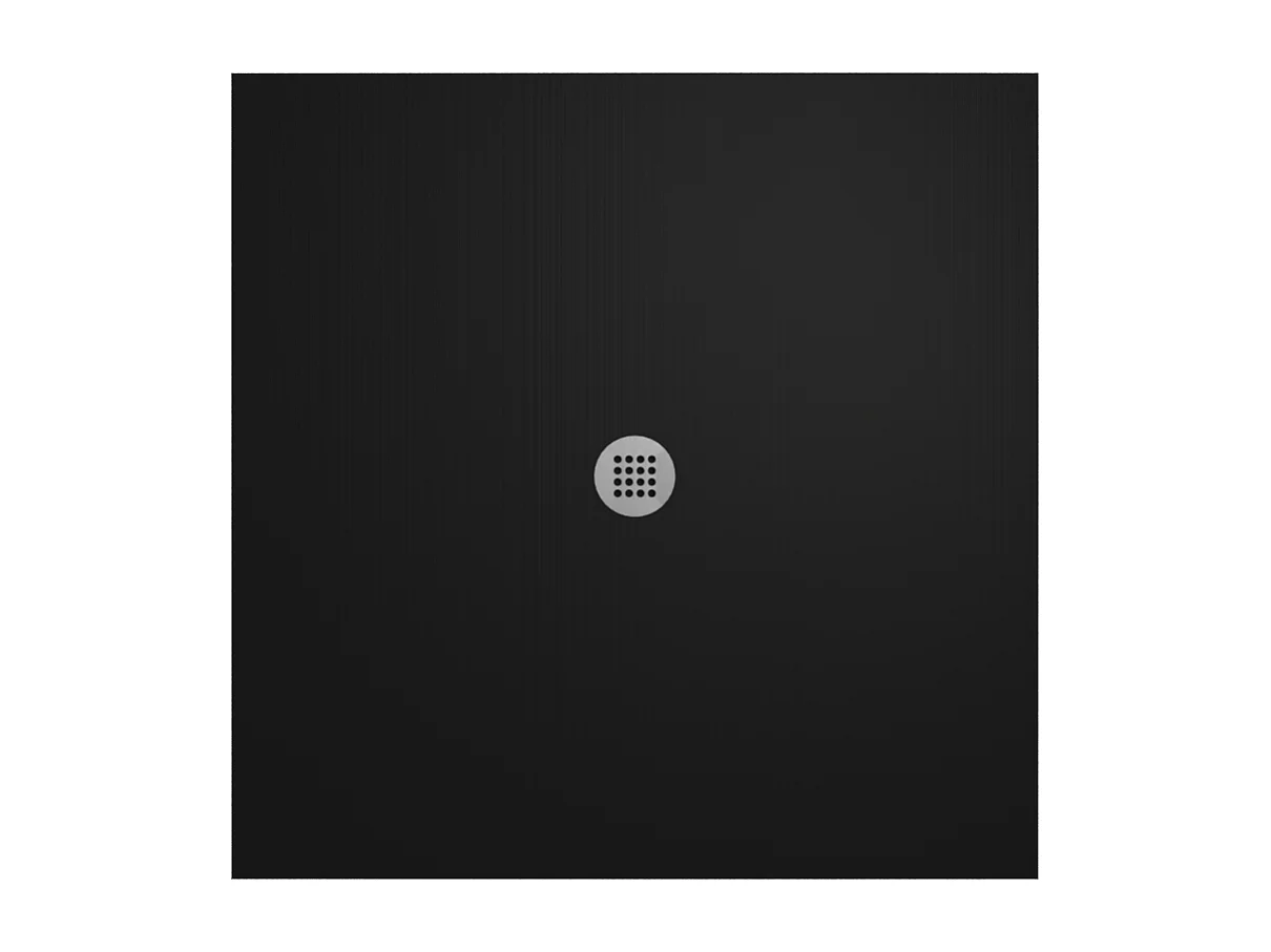 Receveur de douche en résine extra plat à poser 90x90cm - noir - RONDA