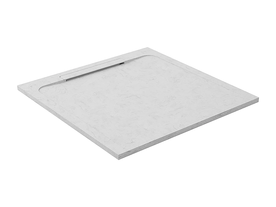 Receveur de douche en pierre naturelle extra plat à poser 80x80cm - italien marbre - ORIGINE
