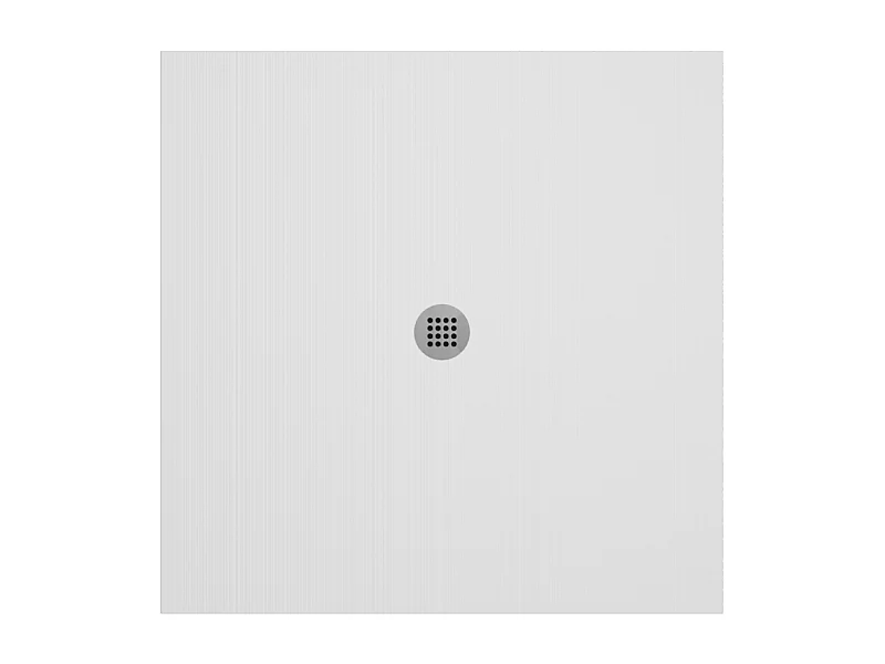 Receveur de douche en résine extra plat à poser 90x90cm - blanc - RONDA