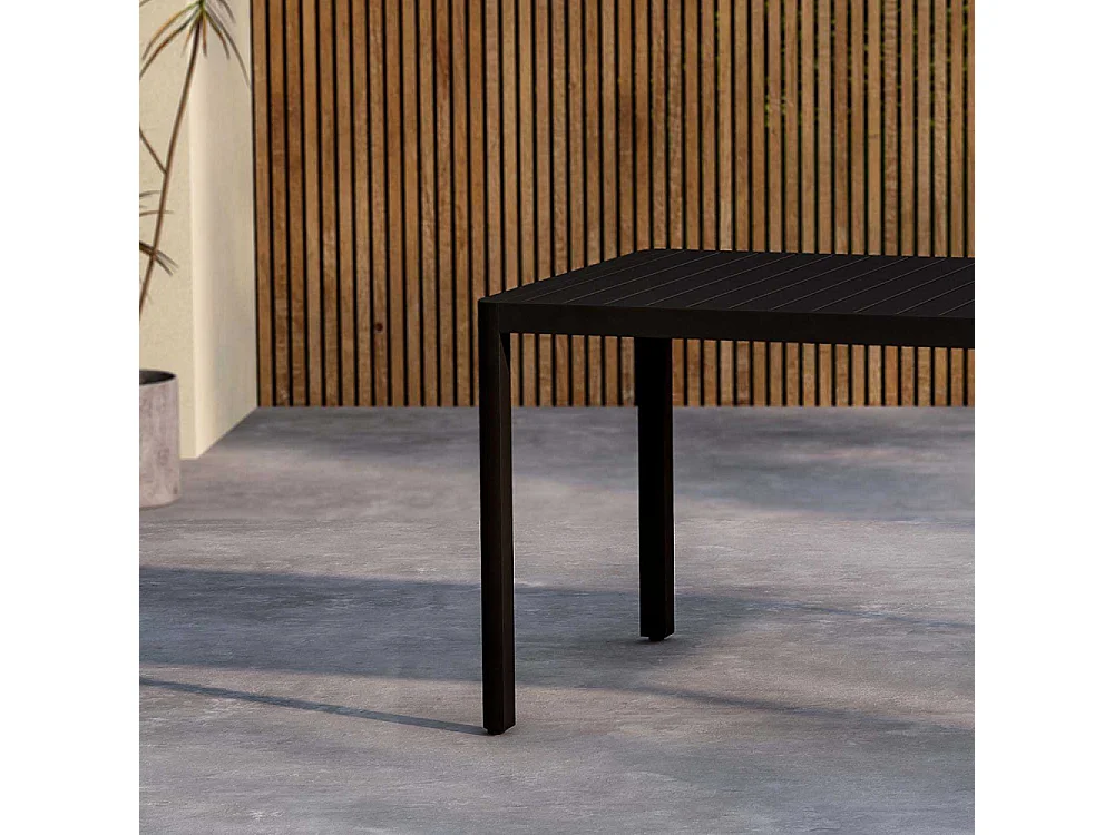 Table de Jardin "Giardini" 150cm Noir