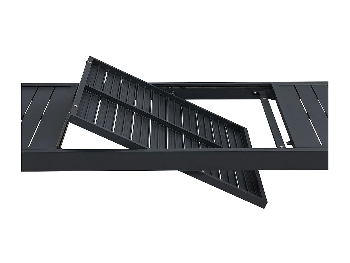 Table de Jardin Extensible "Capo" 160-240cm Noir