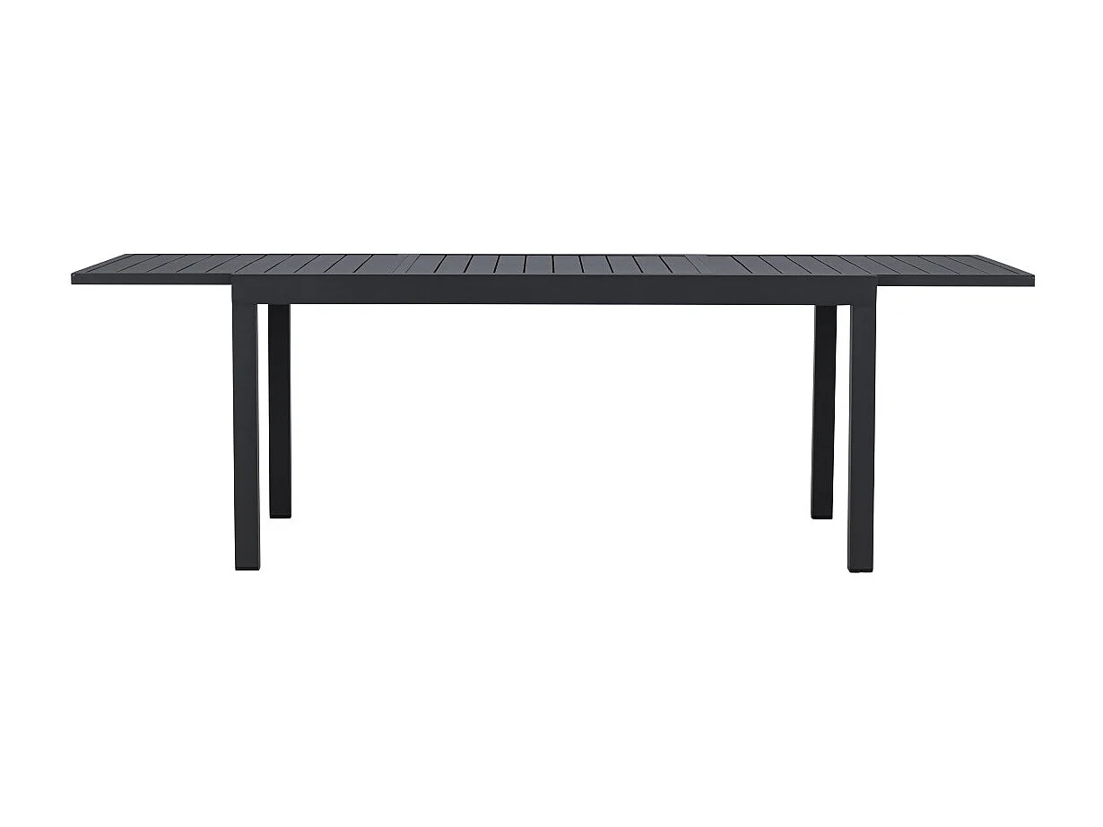 Table de Jardin Extensible "Capo" 160-240cm Noir