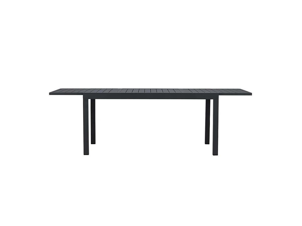 Capo Gartentisch mit Auszug 160/240 cm schwarz.