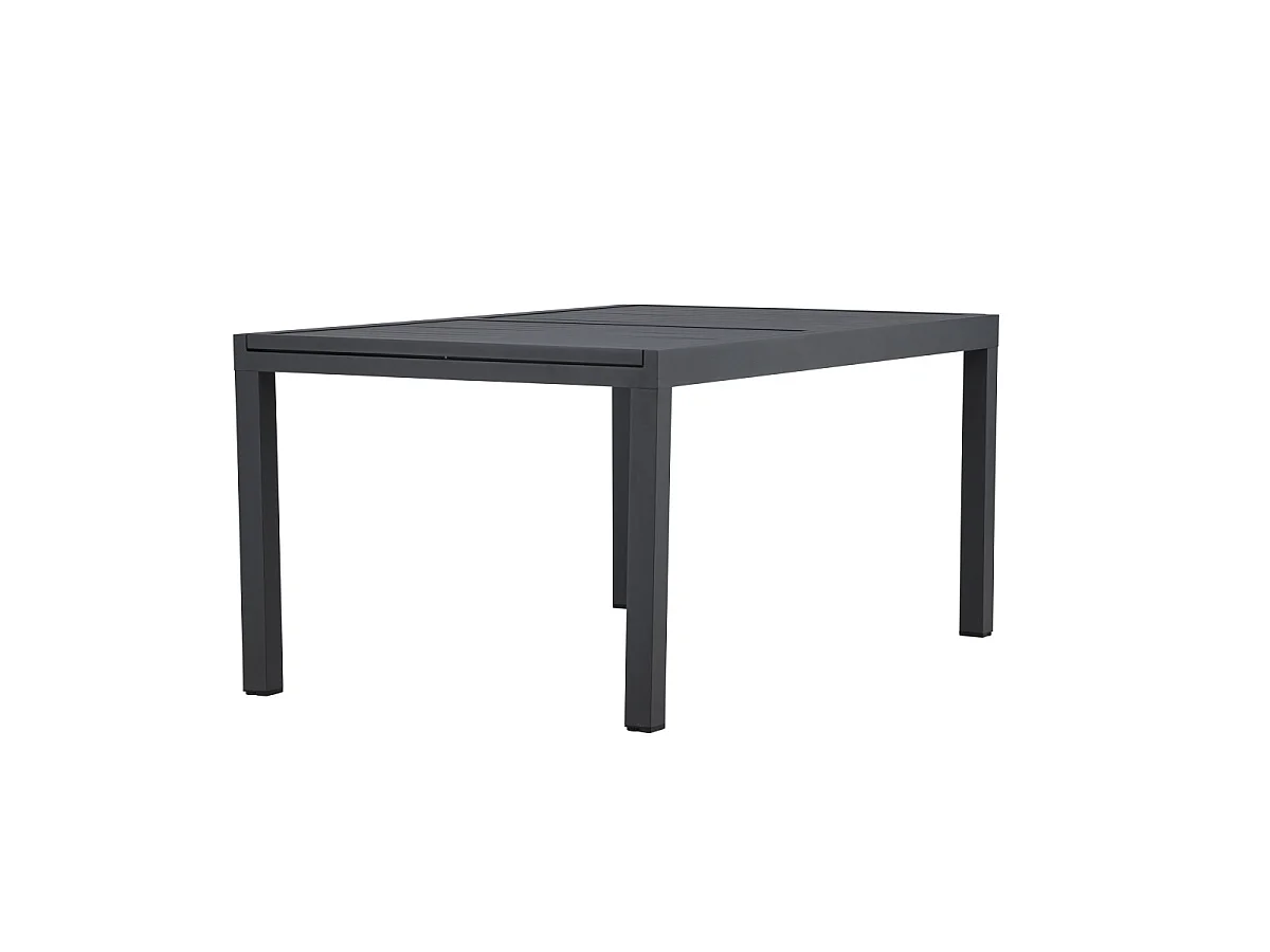 Capo Gartentisch mit Auszug 160/240 cm schwarz.