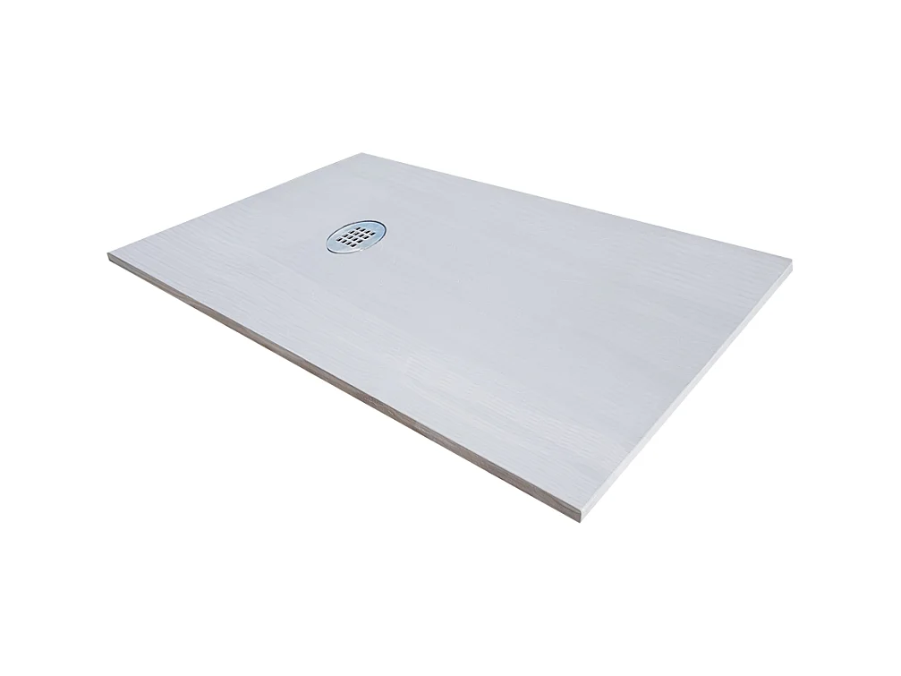 Receveur de douche en résine extra plat à poser 80x120cm - blanc - RONDA