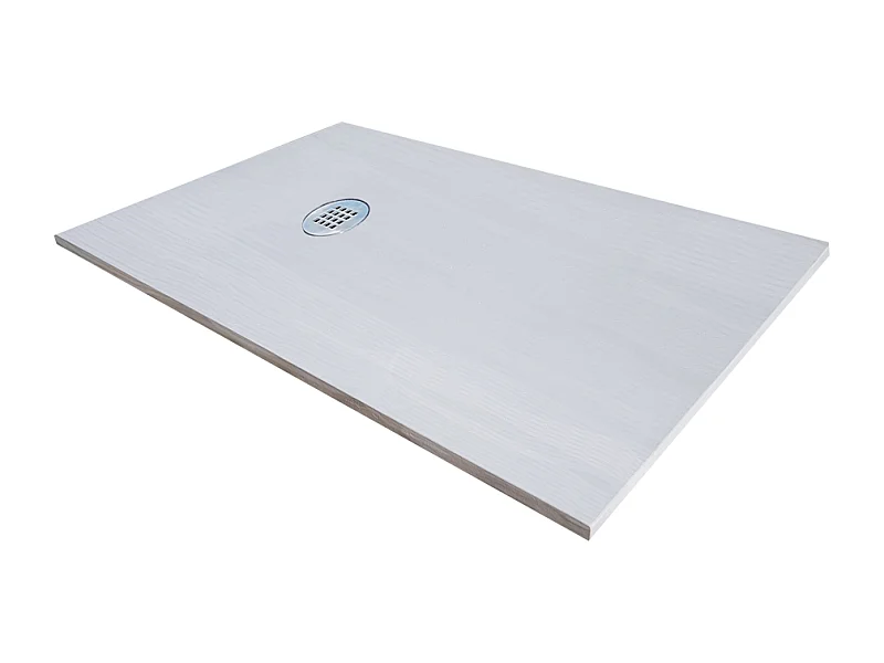 Receveur de douche en résine extra plat à poser 80x120cm - blanc - RONDA