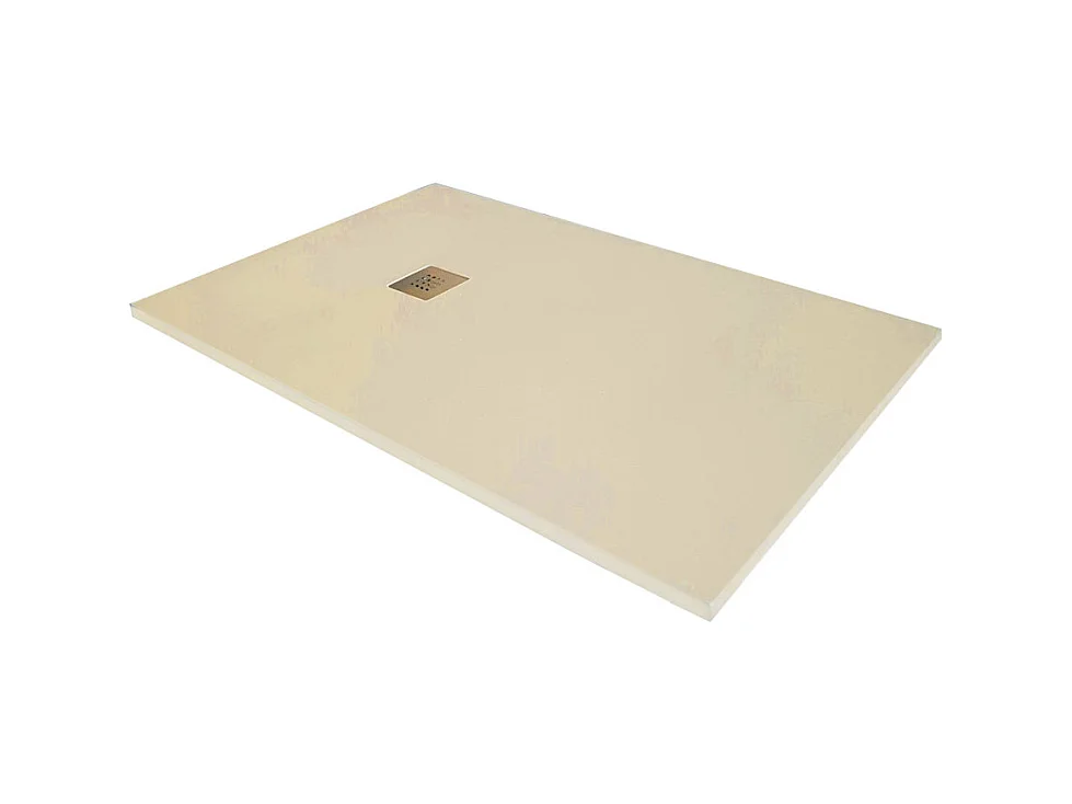 Receveur de douche en résine extra plat à poser 90x200cm - beige - RIO