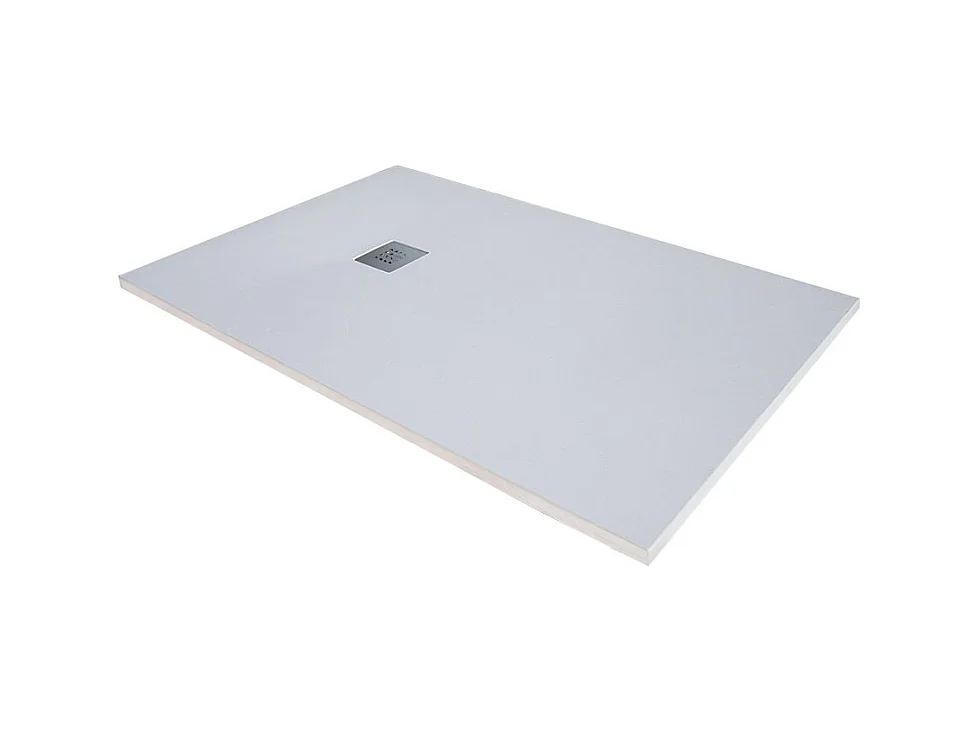 Receveur de douche en résine extra plat à poser 70x120cm - blanc - RIO