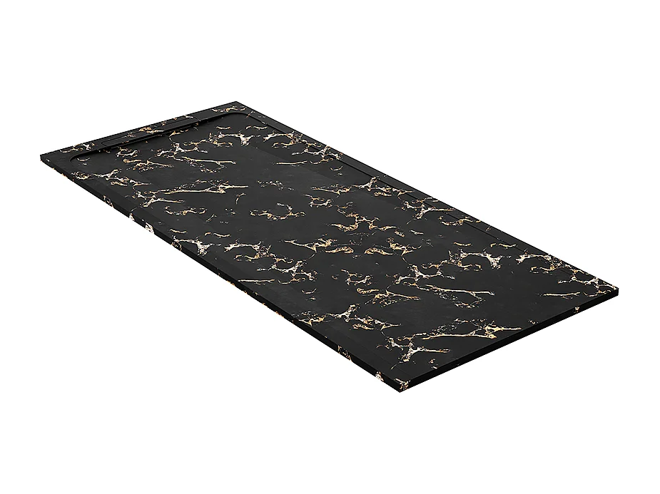 Receveur de douche en pierre naturelle extra plat à poser 80x200cm - noir marble - ORIGINE