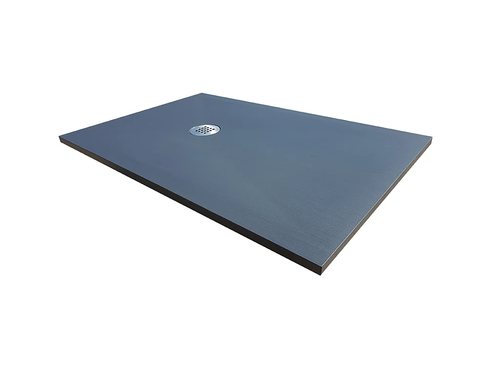 Receveur de douche en résine extra plat à poser 80x120cm - anthracite - RONDA