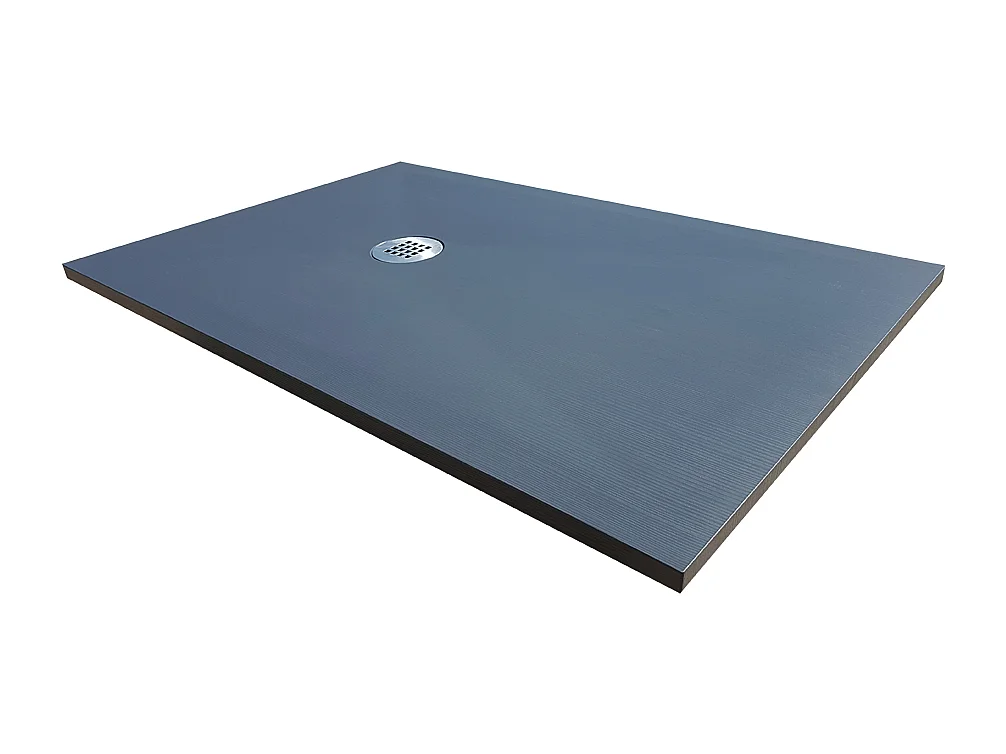 Receveur de douche en résine extra plat à poser 80x120cm - anthracite - RONDA