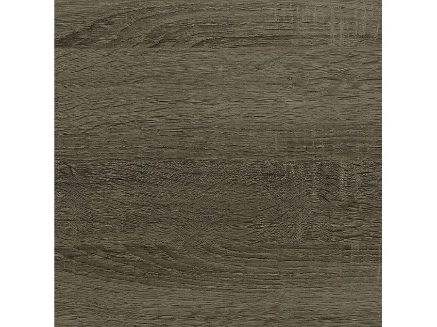 Meuble de salle de bain vasque déportée 2 tiroirs OLYMPE et miroir Led STAM - britannia (chêne foncé) - 120cm