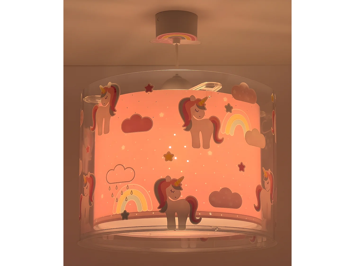 Lustre et lampe suspension enfant Unicorns Licornes