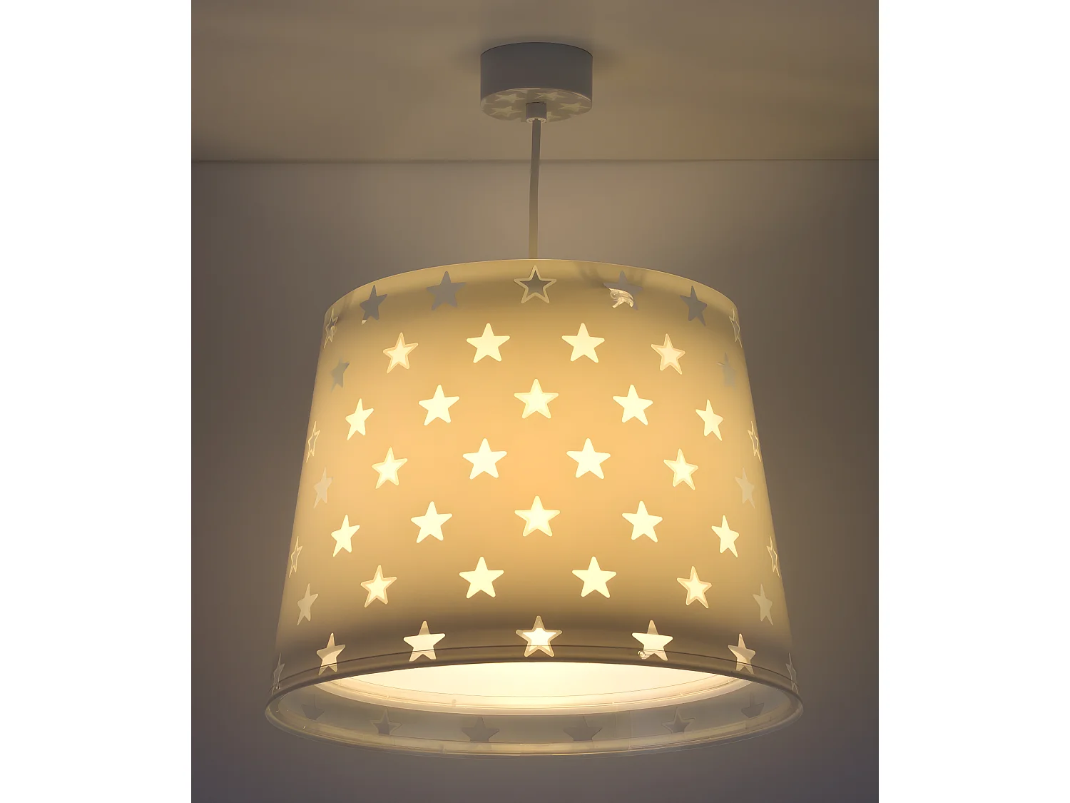 Lustre et lampe suspension Stars Étoiles gris