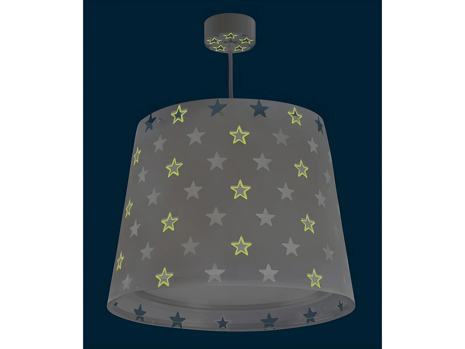 Lustre et lampe suspension Stars Étoiles gris