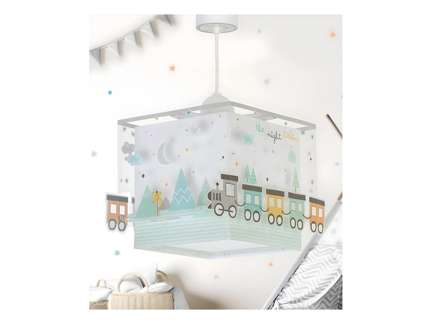 Lámpara infantil de techo The Night Train Tren | DALBER