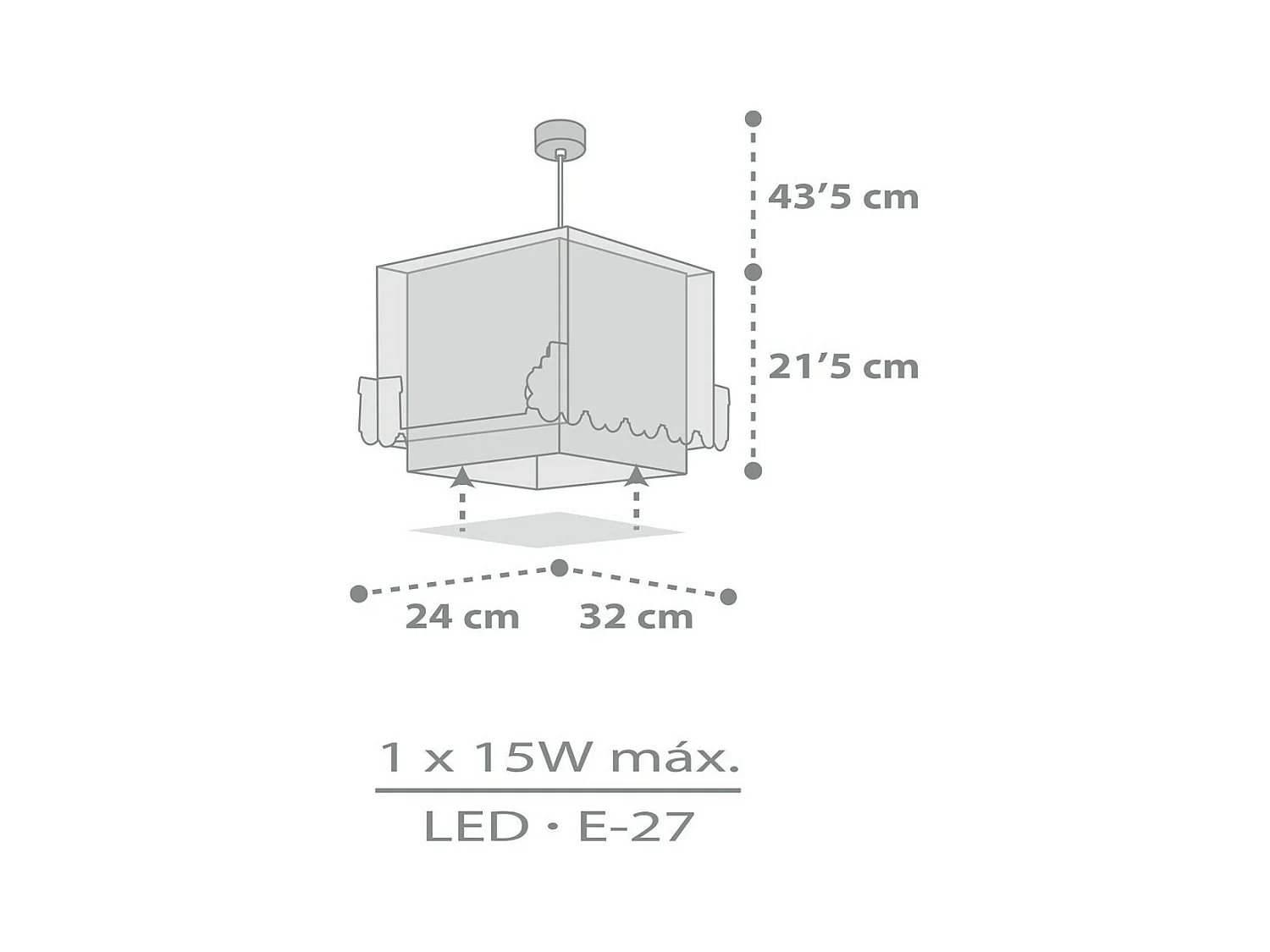 Lámpara infantil de techo The Night Train Tren | DALBER