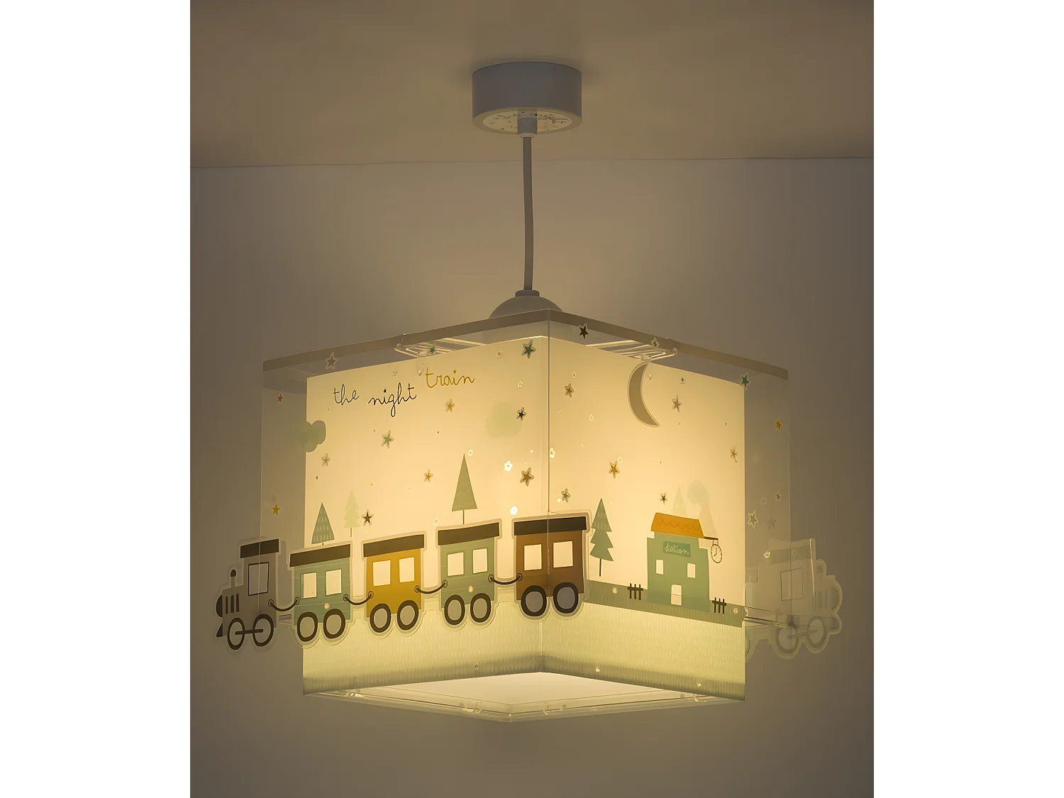 Lampadario per camerette bambini The Night Train Treni | DALBER