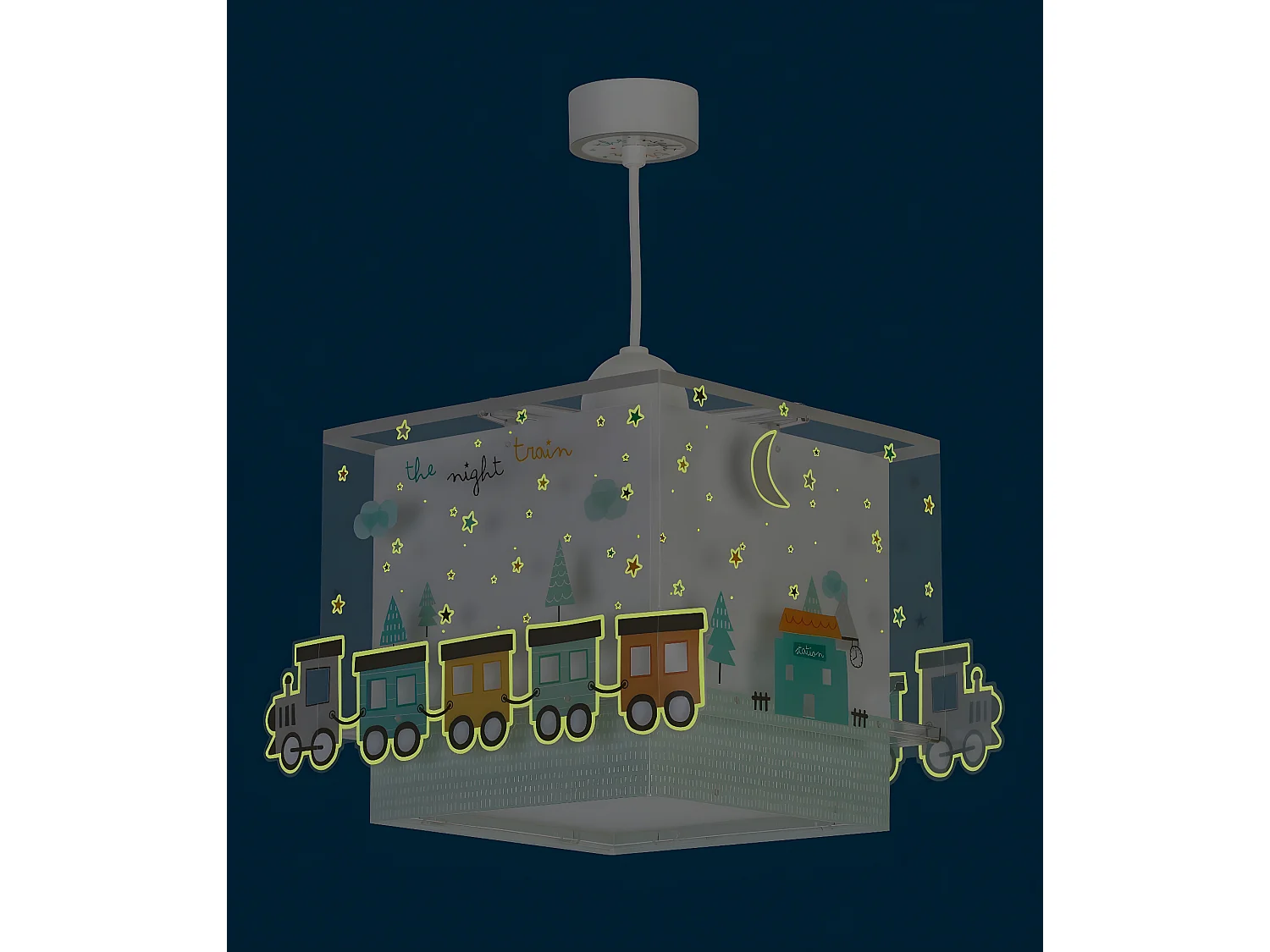 Lampadario per camerette bambini The Night Train Treni | DALBER