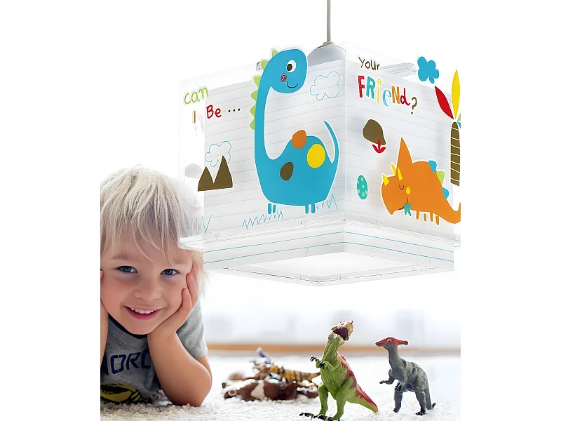 Lampadario da camerette bambini Dinos Dinosauri | DALBER