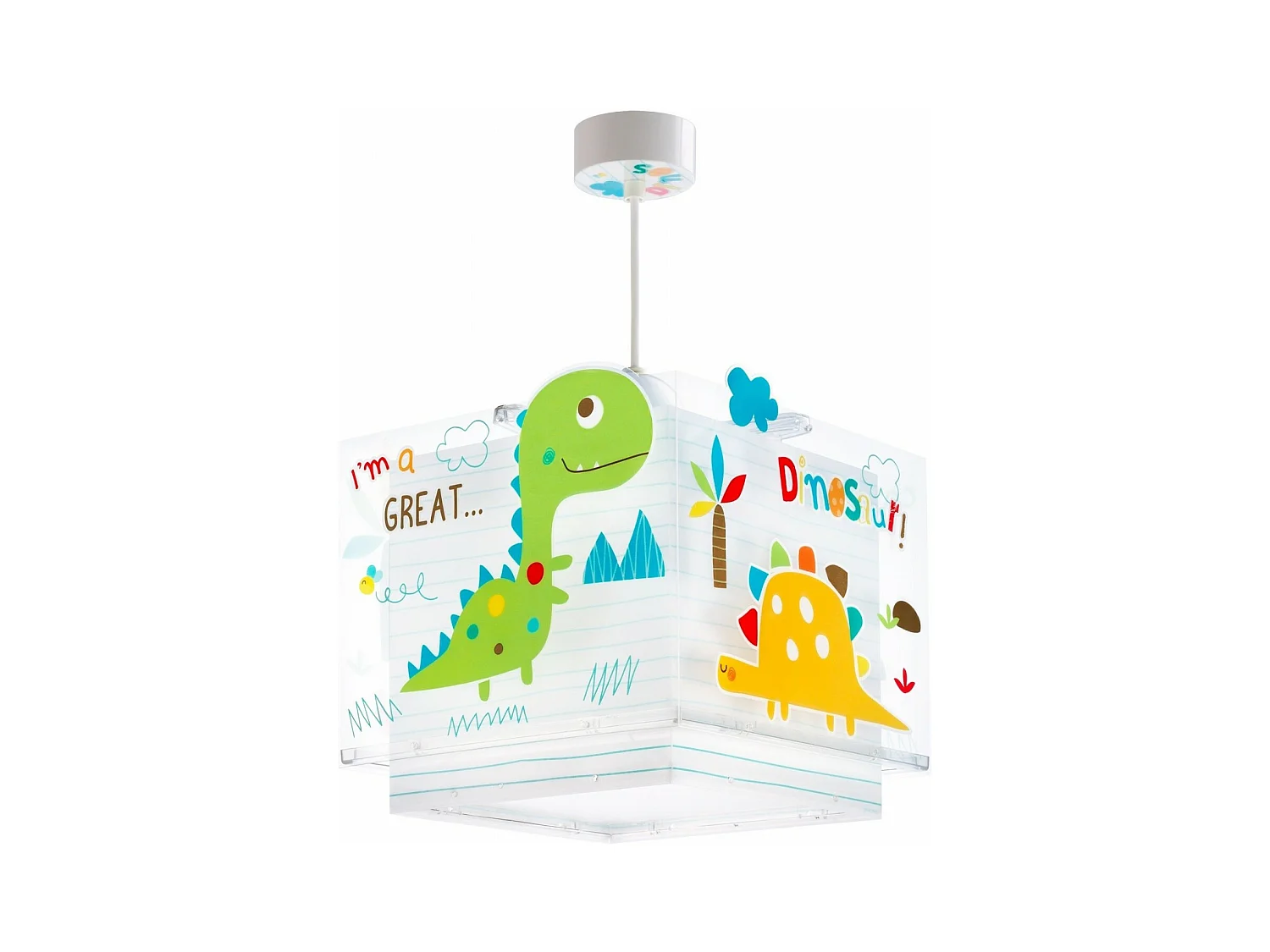 Lustre et lampe suspension enfant Dinos Dinosaures
