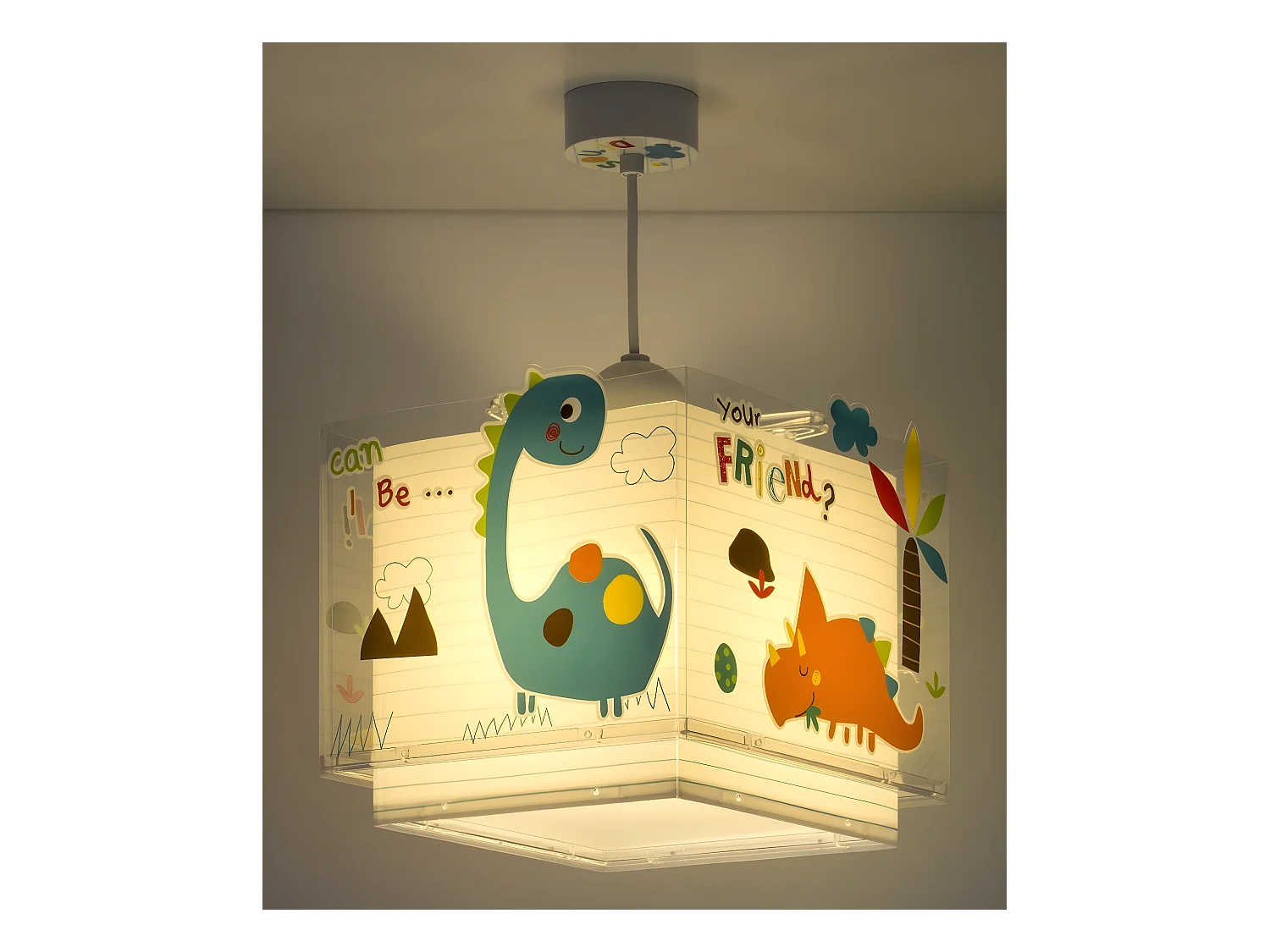 Lustre et lampe suspension enfant Dinos Dinosaures