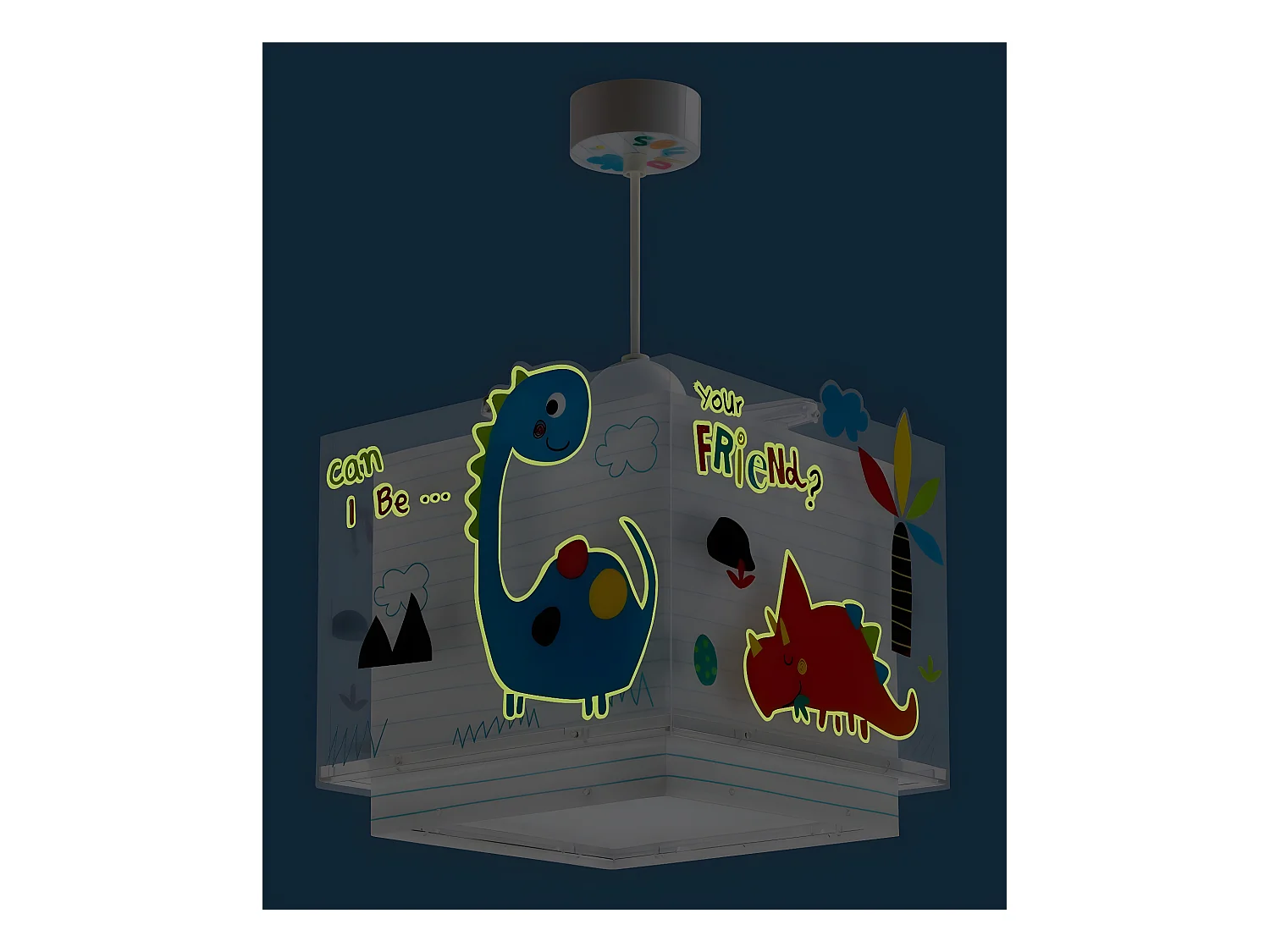Lustre et lampe suspension enfant Dinos Dinosaures