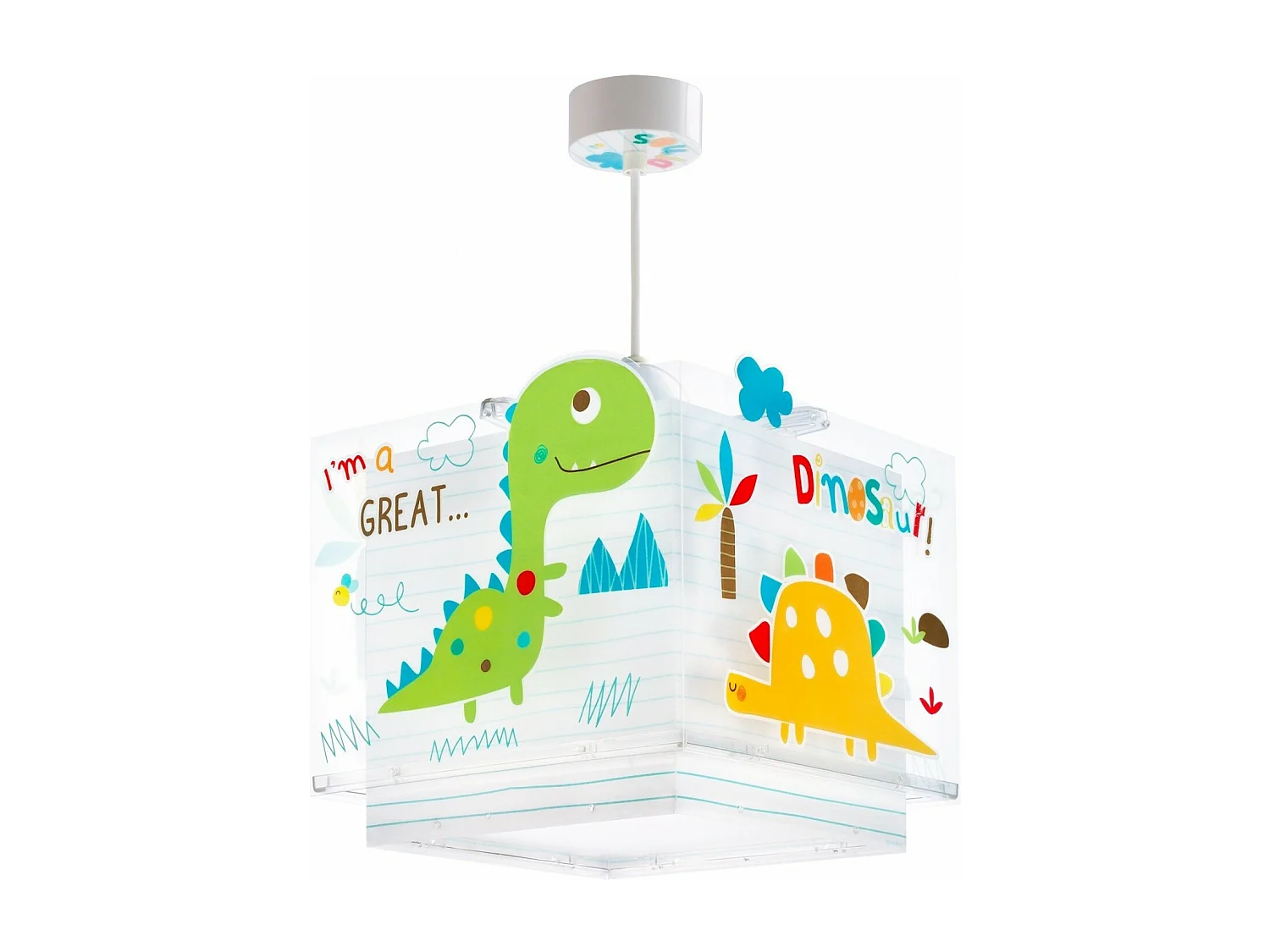 Lustre et lampe suspension enfant Dinos Dinosaures