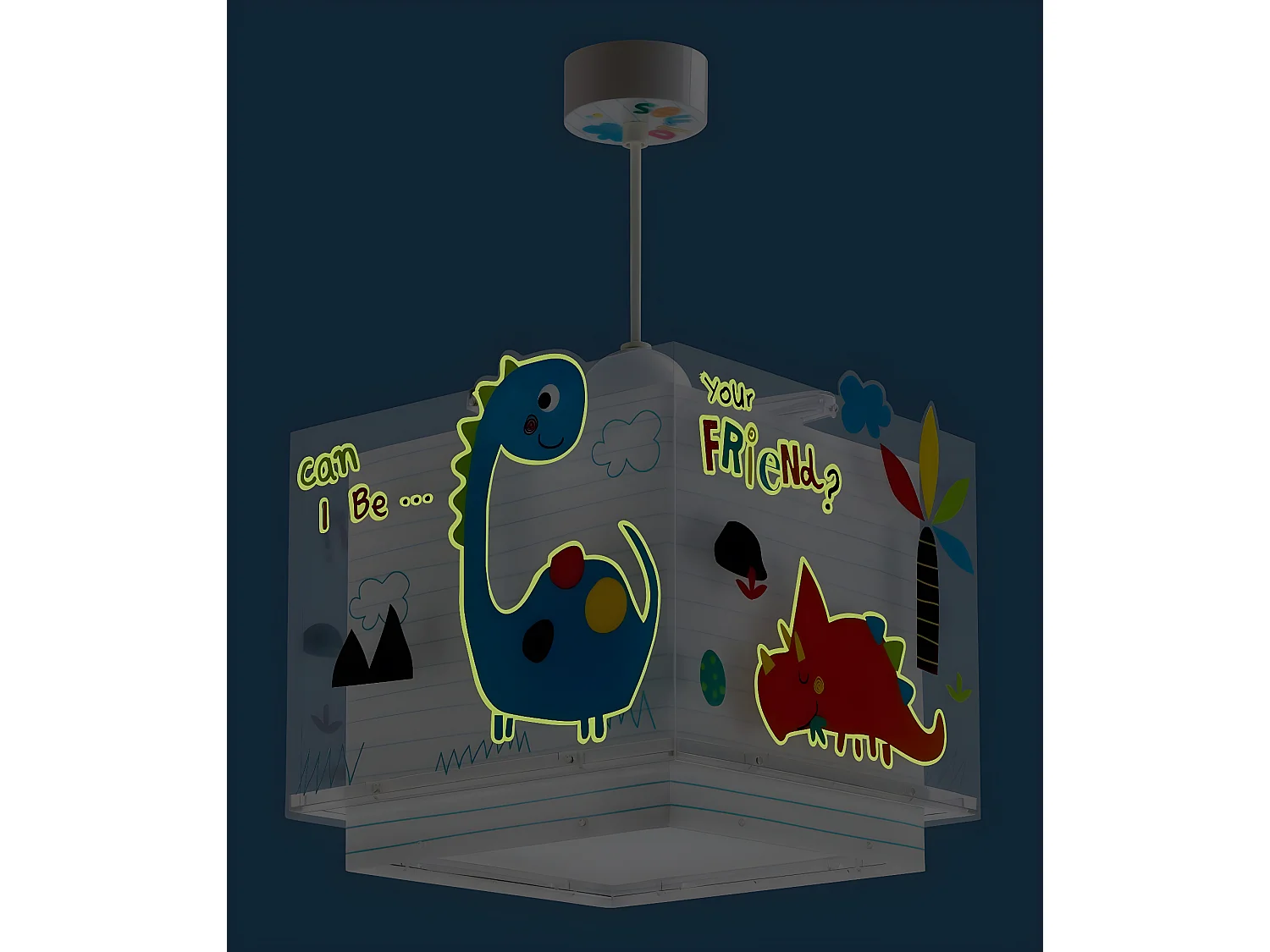 Lustre et lampe suspension enfant Dinos Dinosaures