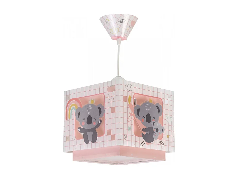 Lampadari per camerette dei bambini Koala rosa | DALBER
