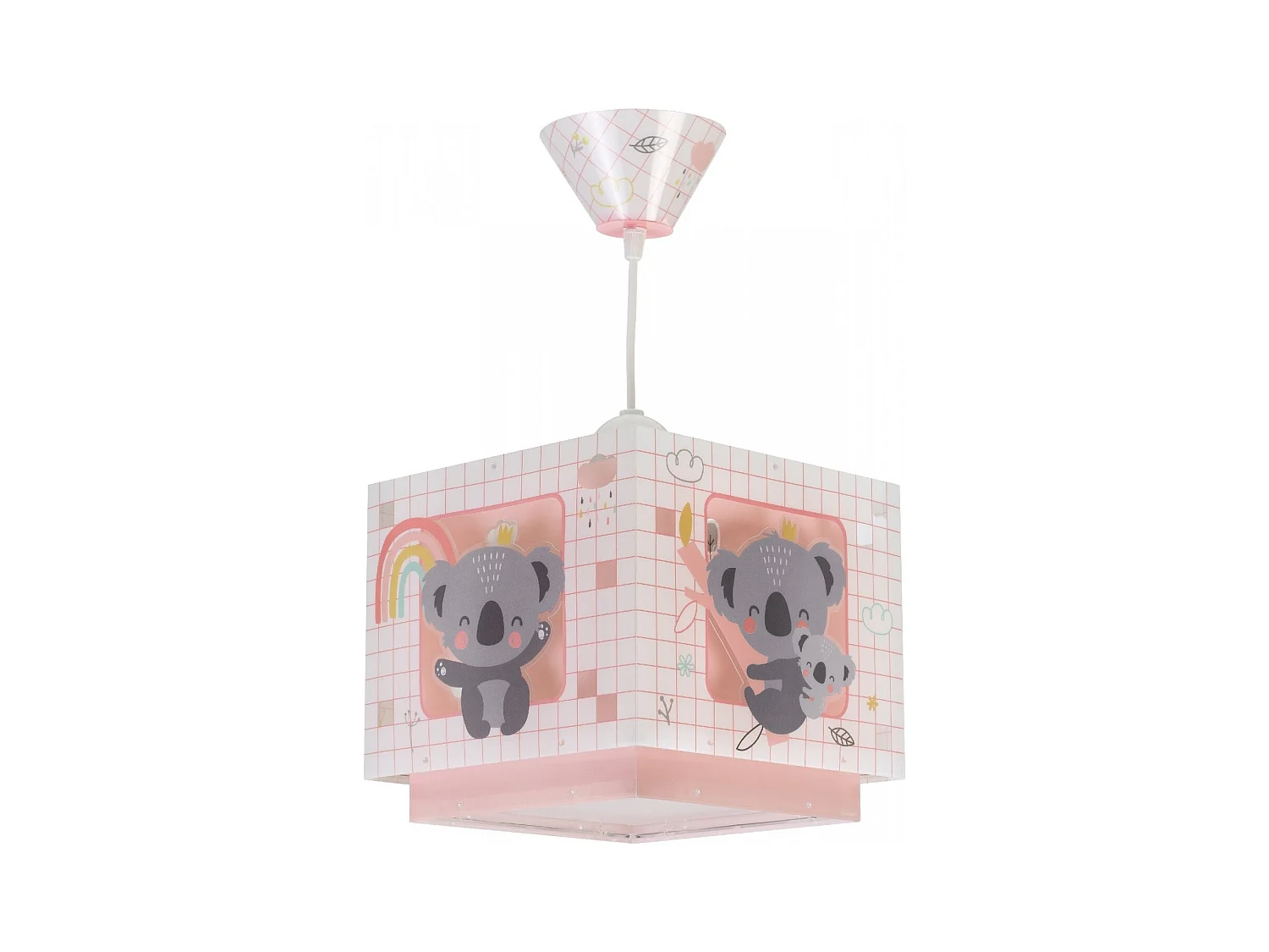 Lampadari per camerette dei bambini Koala rosa | DALBER