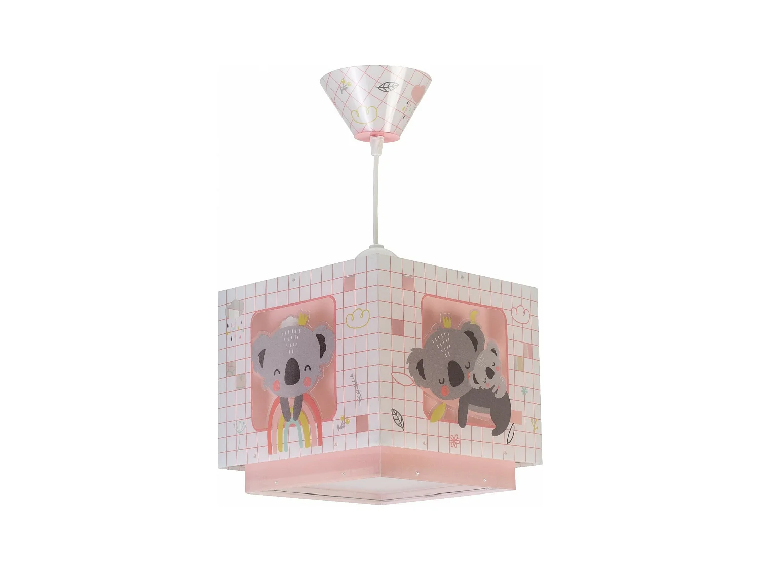 Lampadari per camerette dei bambini Koala rosa | DALBER