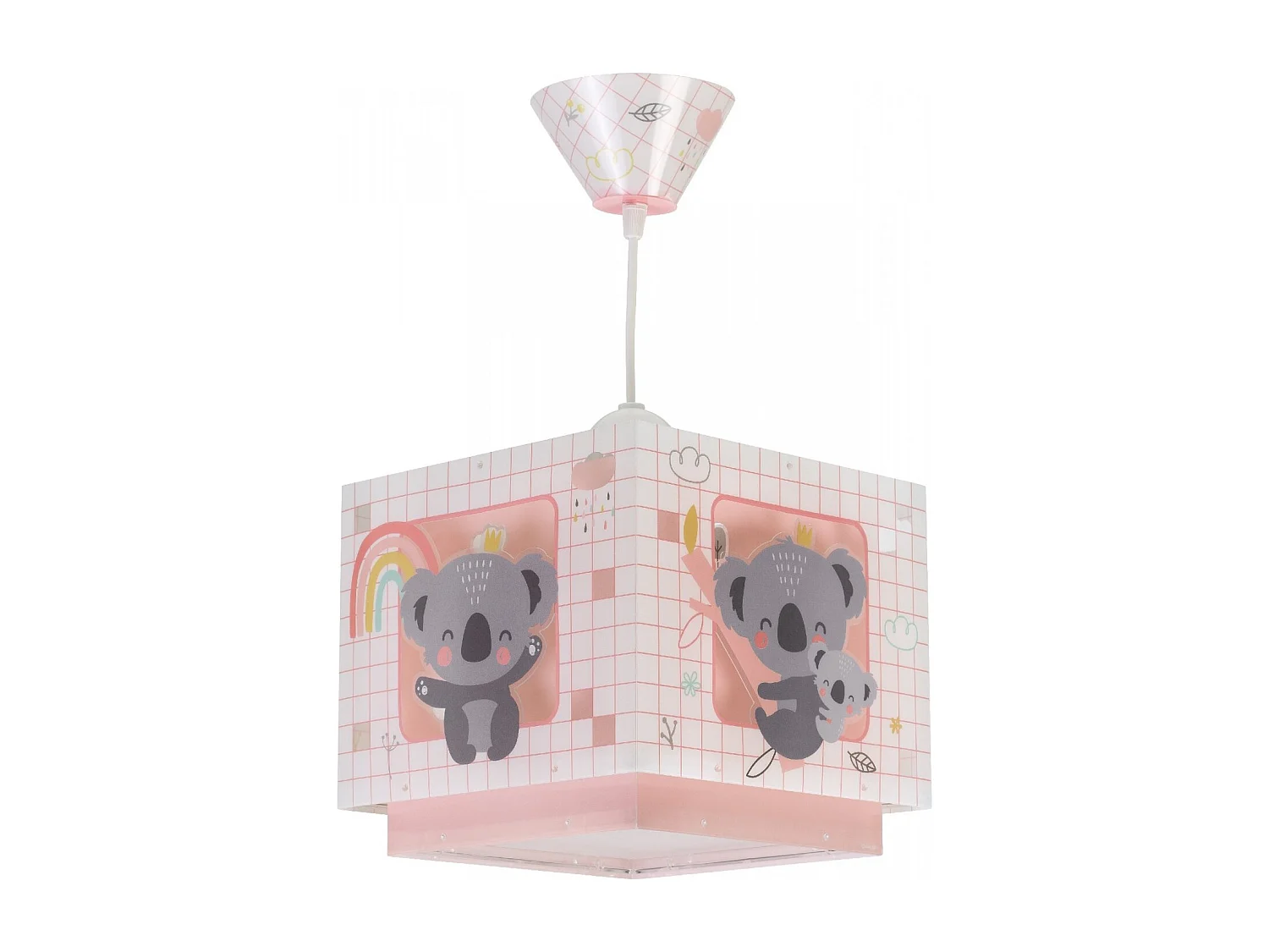 Lampadari per camerette dei bambini Koala rosa | DALBER