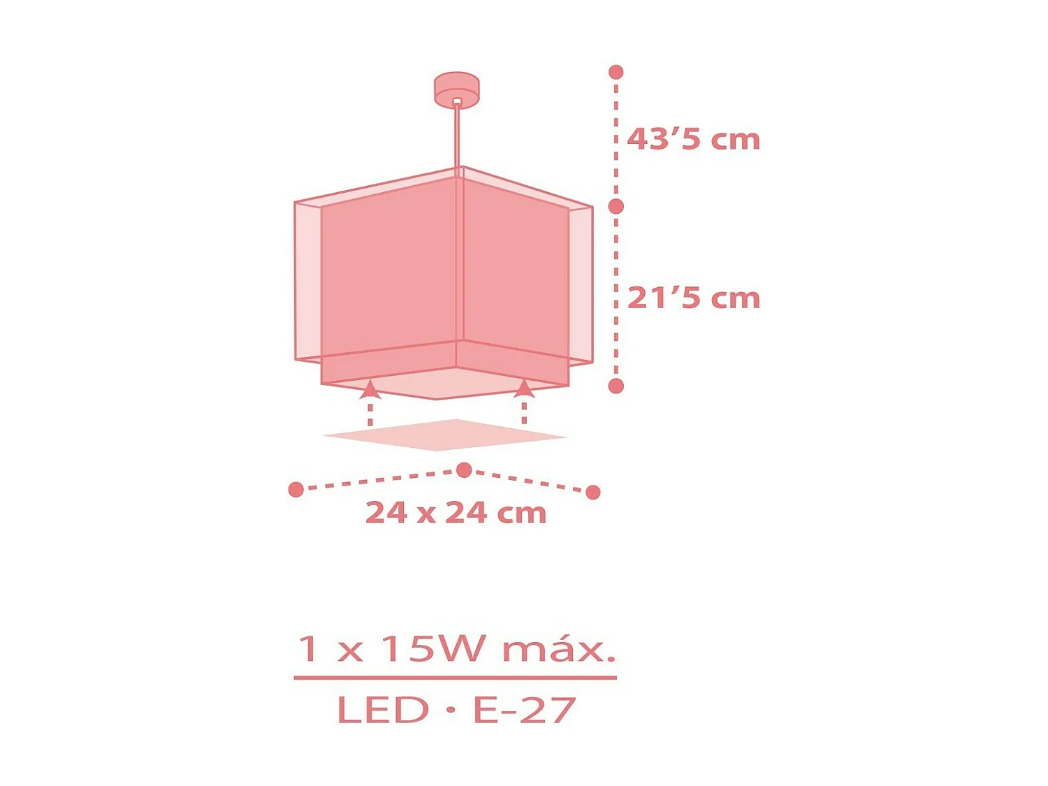 Lampadari per camerette dei bambini Koala rosa | DALBER