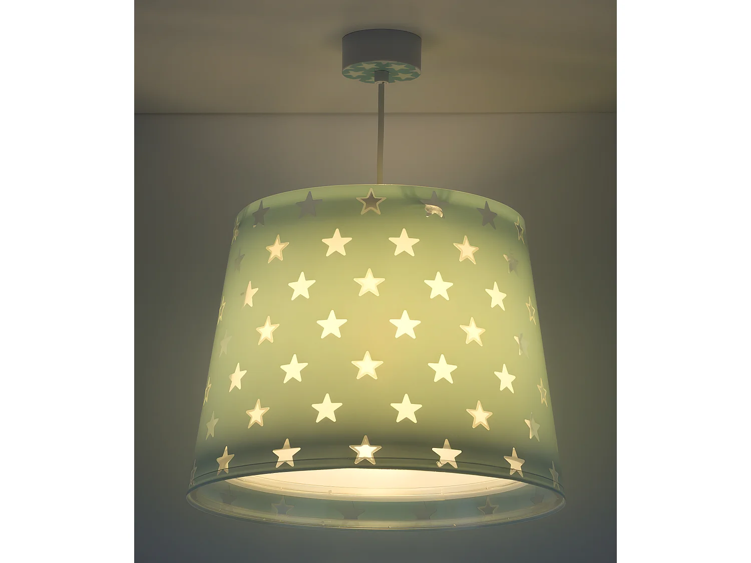 Lampadario per camerette Stars Stelle verde | DALBER