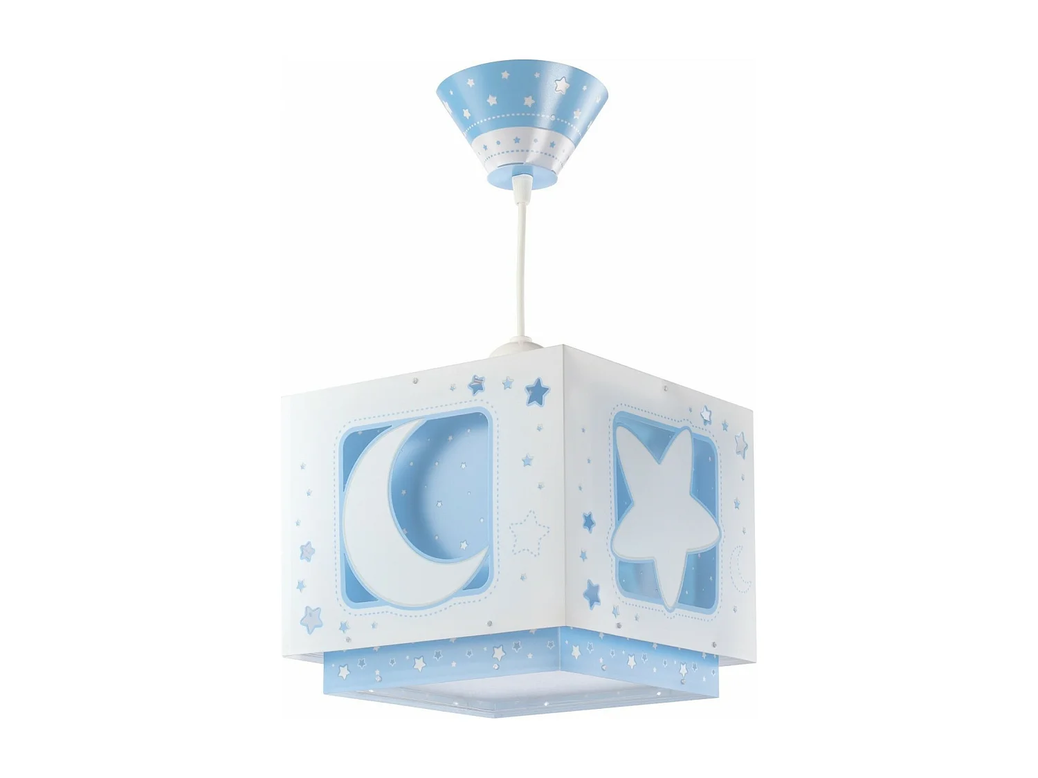 Lampadario per camerette bambini Moonlight Luna Stelle blu | DALBER