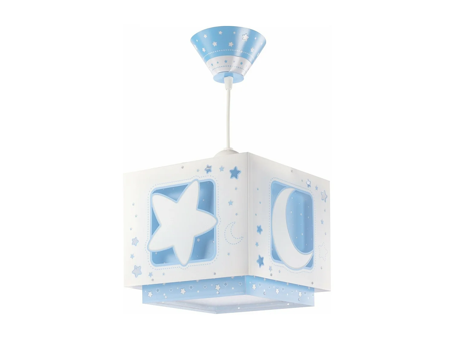 Lampadario per camerette bambini Moonlight Luna Stelle blu | DALBER